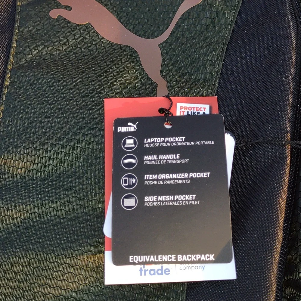 🙀PUMA Equivalence Backpack in Dark Green/Black